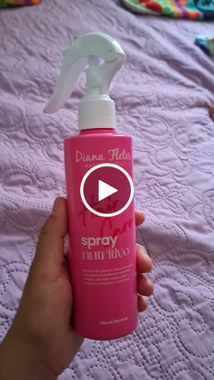 Customer video review of Spray Nutritivo Con Protector De Calor Diana Fletes