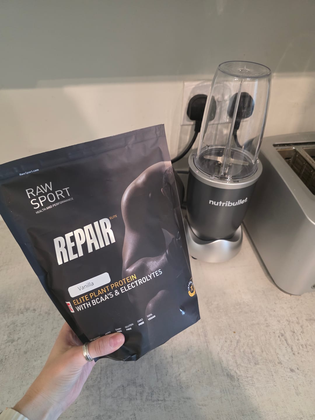 Customer photo review of Elite Repair Protein Powder