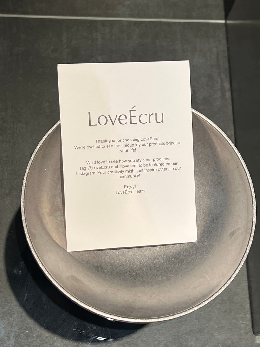Customer photo review of Kyoto Stainless Steel Bowls
