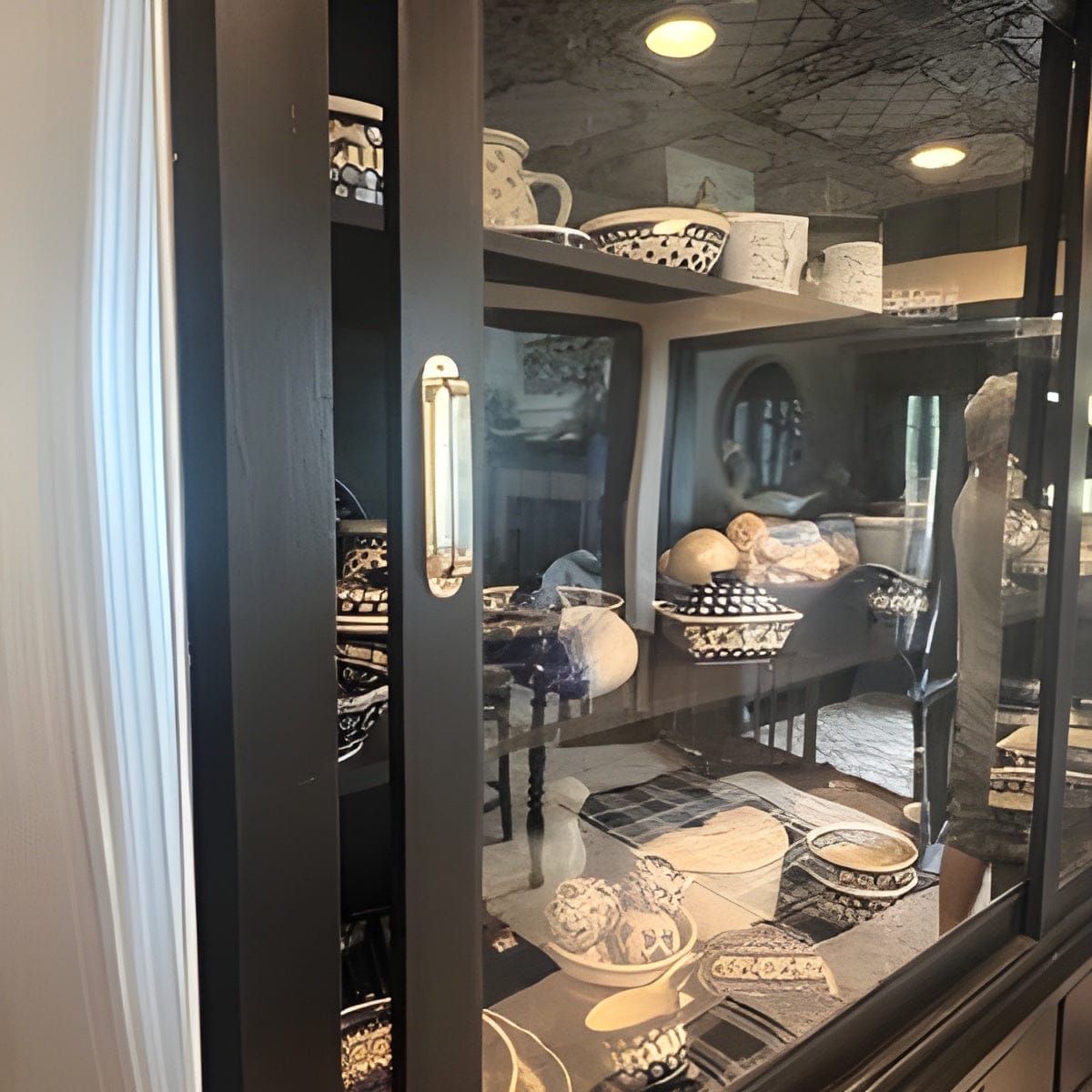 Customer photo review of Round Drawer Pulls with Backplate - Unlacquered Polished Brass