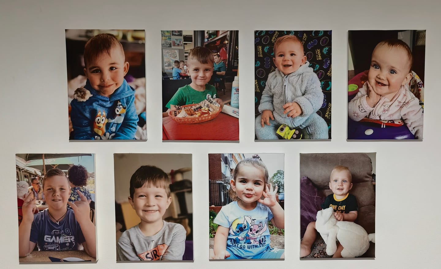Customer photo review of 24 x A4 Canvas Combo