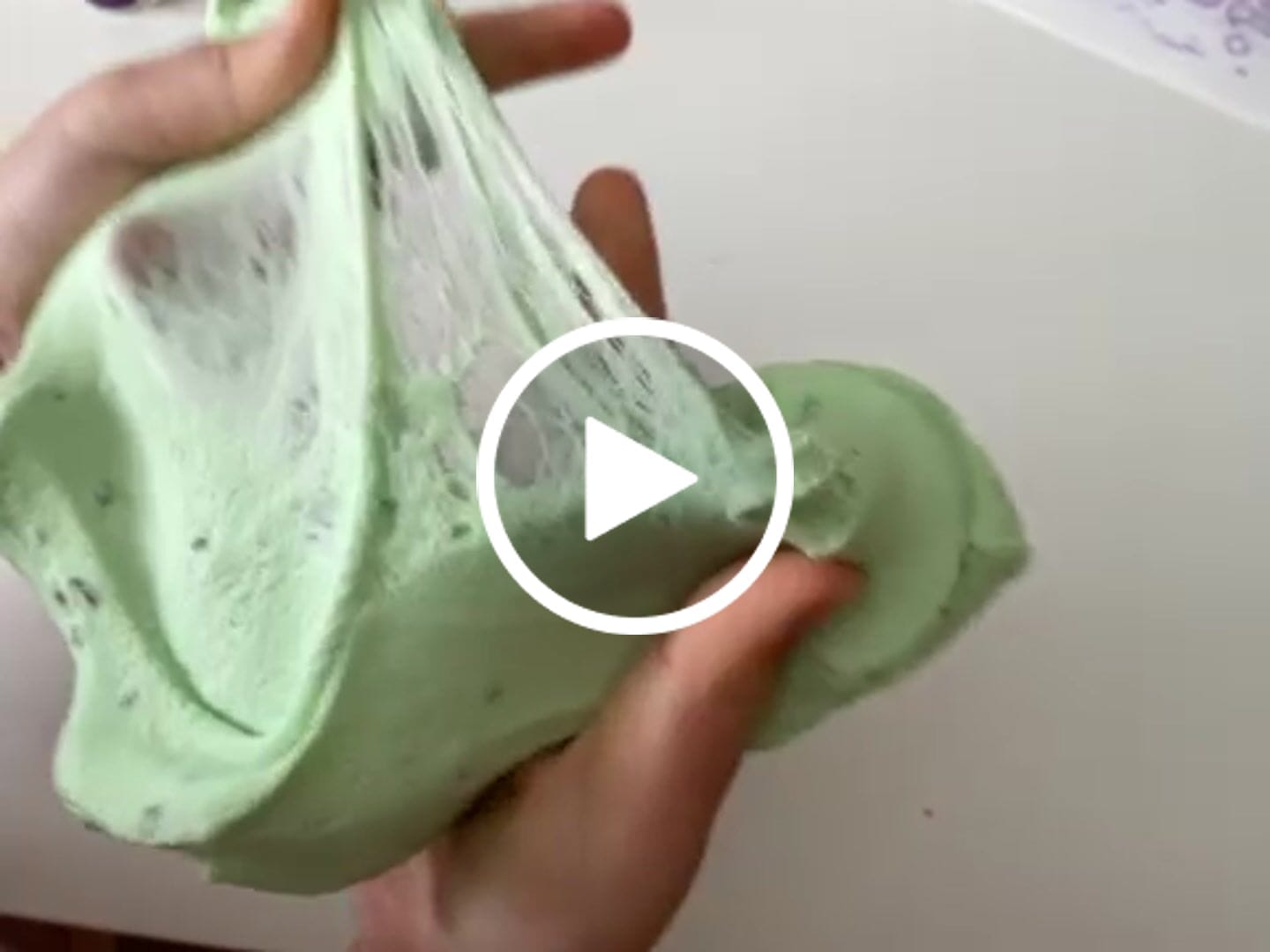 Customer video review of Mint Chip Scented Ice Cream Pint Slime