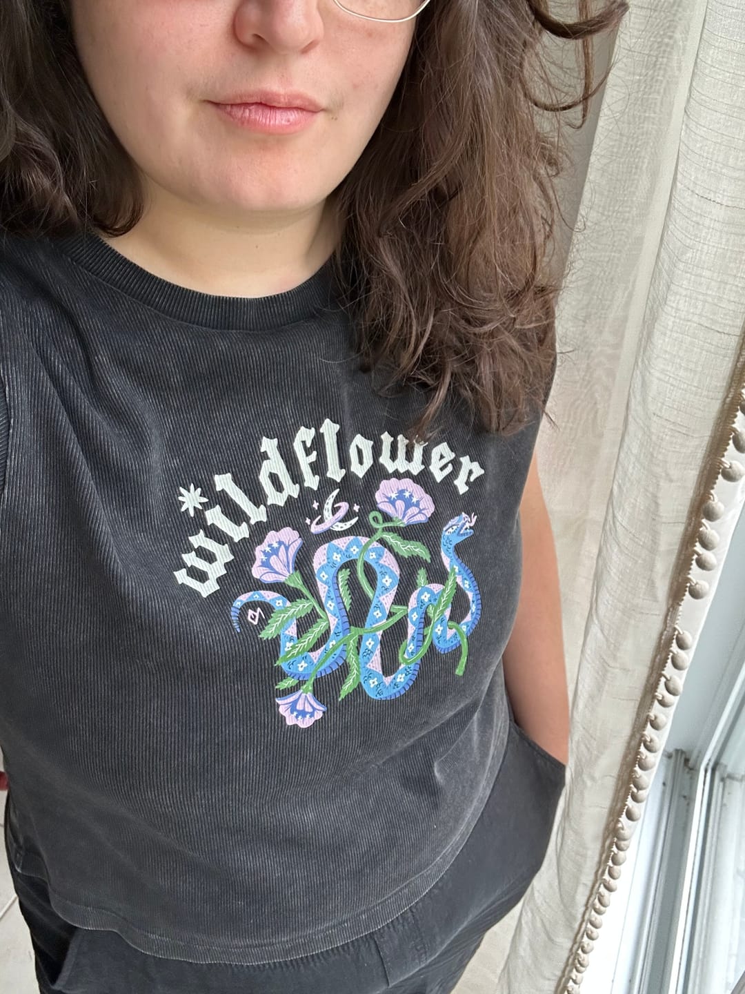 Customer photo review of Wildflower Ribbed Baby Tee