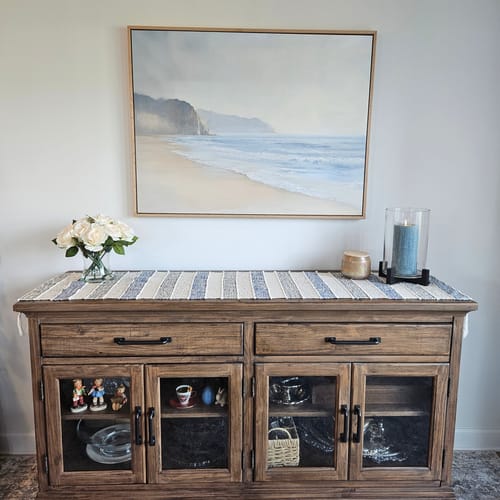 Customer photo review of Coastal Cliffs Canvas Art