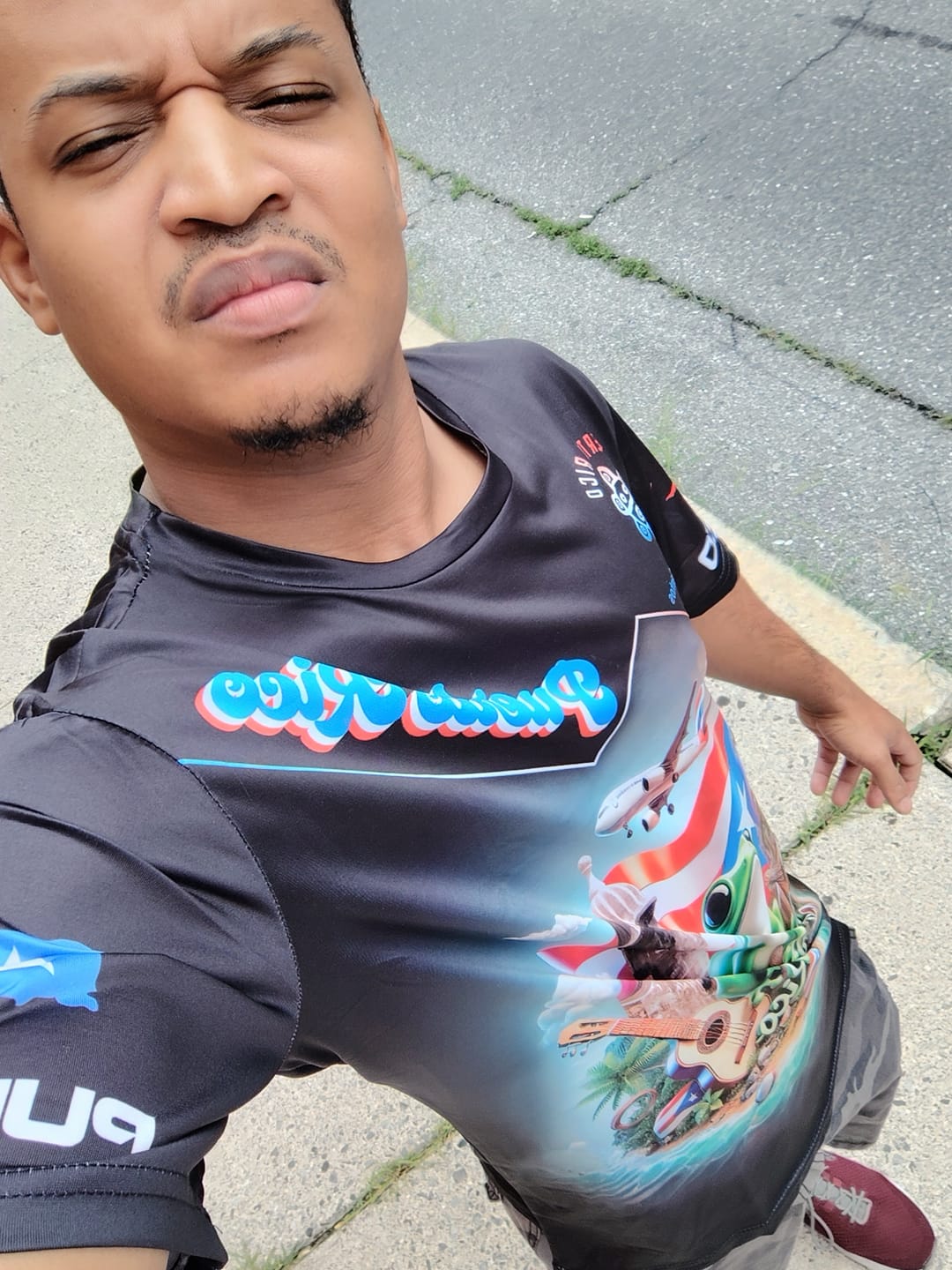 Customer photo review of Unisex Shirt, Custom Name Puerto Rico Shirt, Puerto Rico Lover Polo Long Sleeve Shirt, Puerto Rico Gift