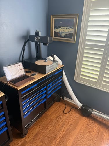Customer photo review of Bundle Sale | Monport GA 60W Upgraded Integrated MOPA Fiber Laser Engraver