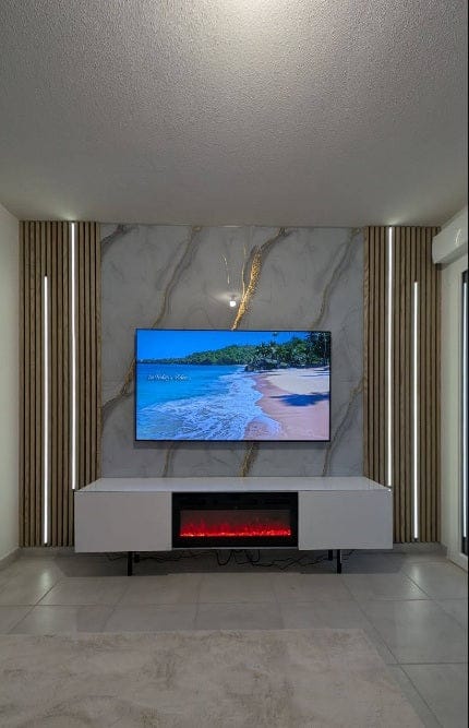 Customer photo review of Panneau acoustique Bois Chêne | Akupanel 260 Feutrine Noir