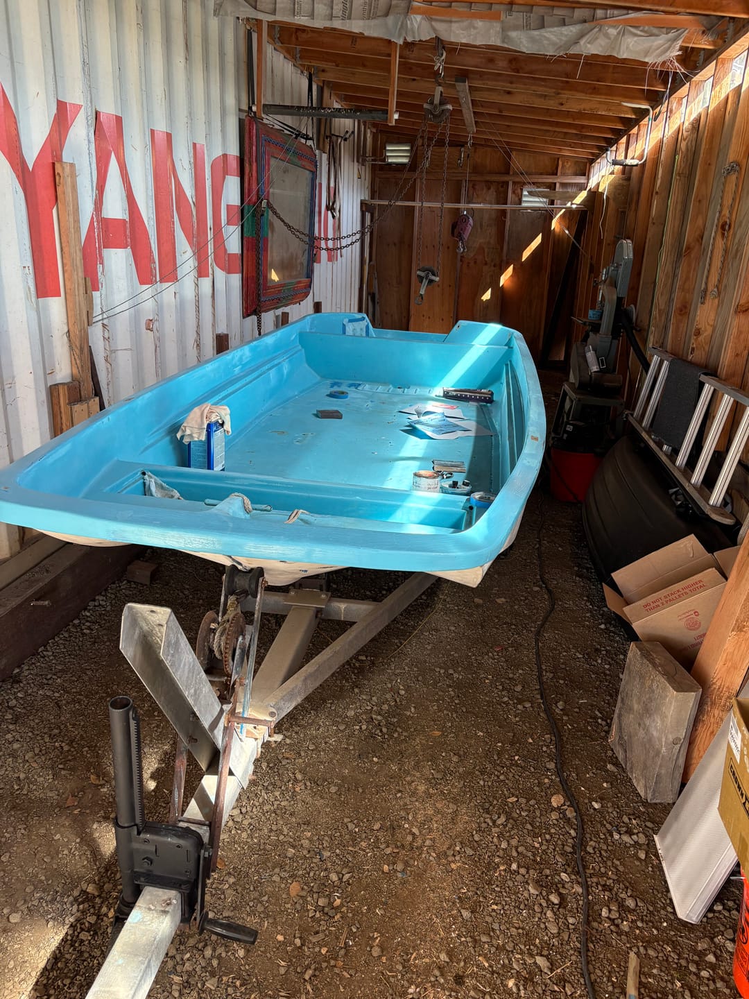 Customer photo review of Boston Whaler 13' Sport Mahogany Wood Interior