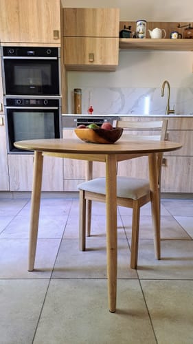Customer photo review of TRADITION - Table a manger 4 personnes en pin massif D90 coloris naturel