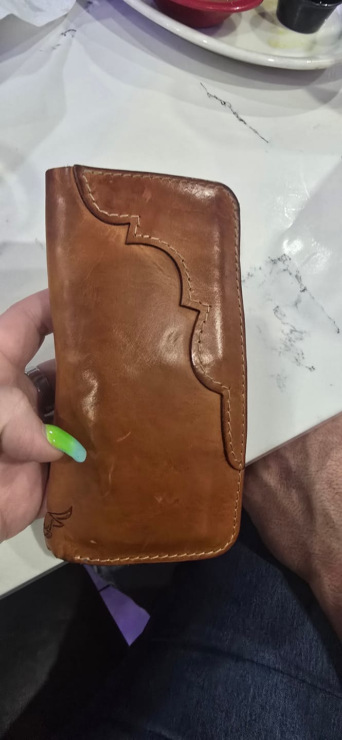 Customer photo review of Western Long Wallet