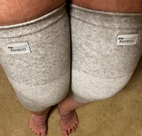 Customer photo review of Premium Bamboo Knee Sleeve (Single)