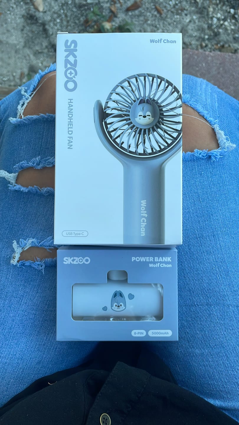 Customer photo review of STRAY KIDS - dominATE SEOUL WORLD TOUR OFFICIAL MD SKZOO HANDHELD FAN