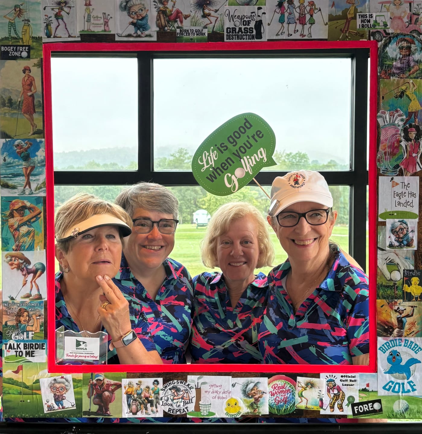Customer photo review of 8-Track Women's Golf Polo
