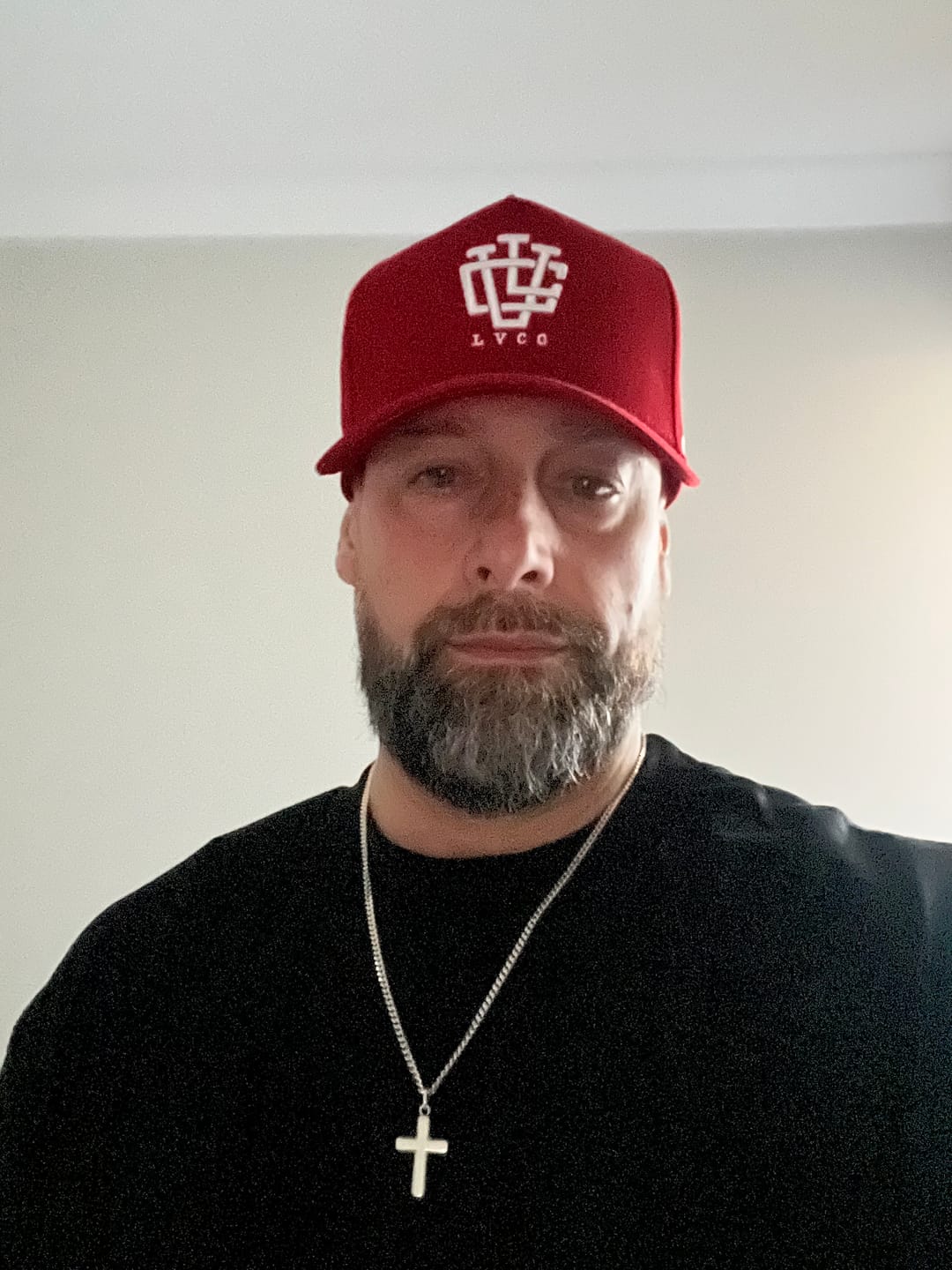 Customer photo review of LVCO "Blood Red" A-Frame Snapback