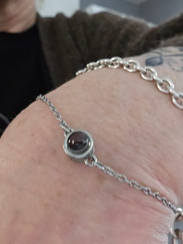 Customer photo review of Picture Personalized Bracelet