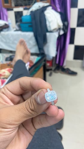 Customer photo review of Silver Classic Solitaire Ring