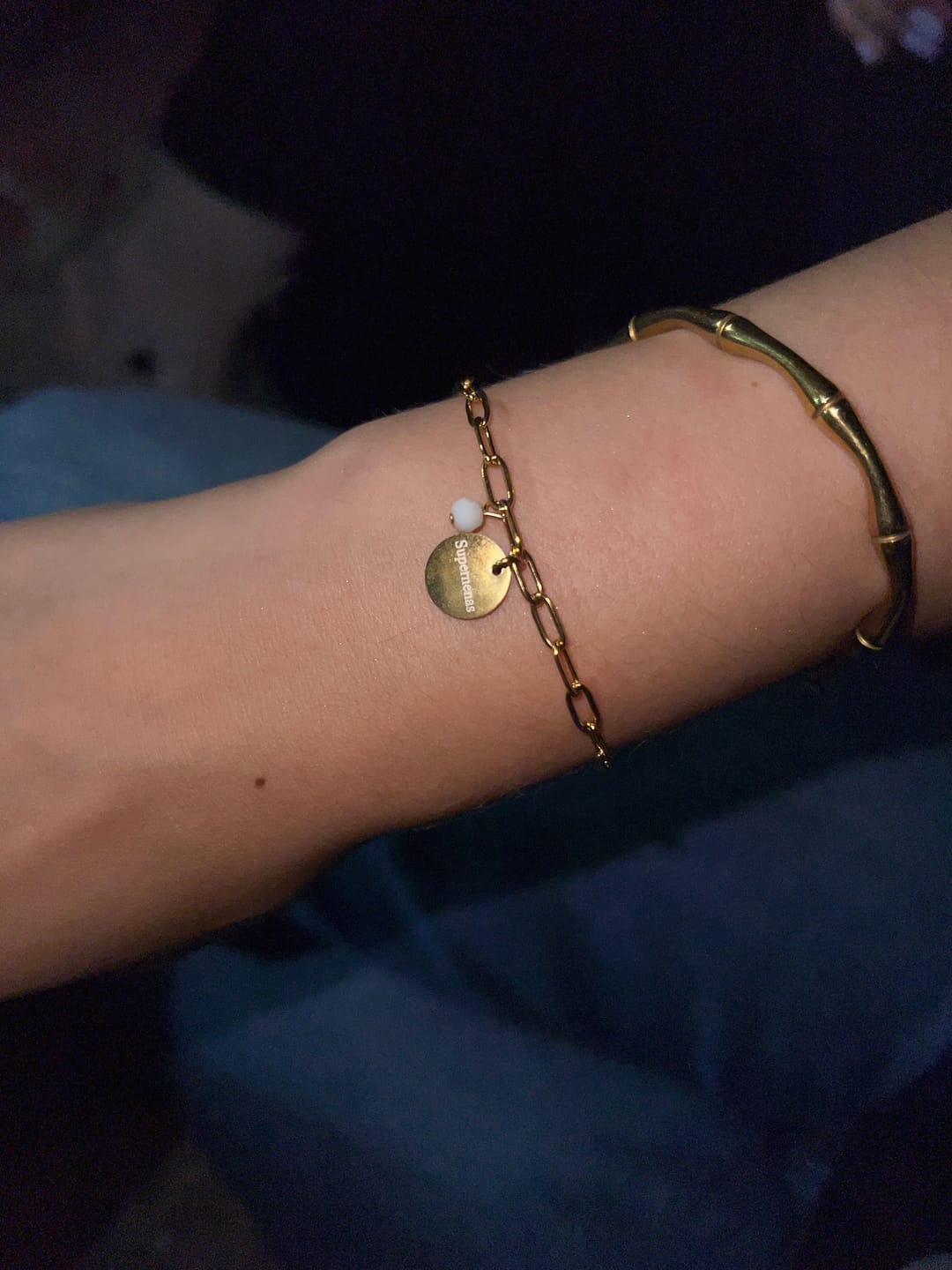 Customer photo review of Pulsera Alianza - Personalizado