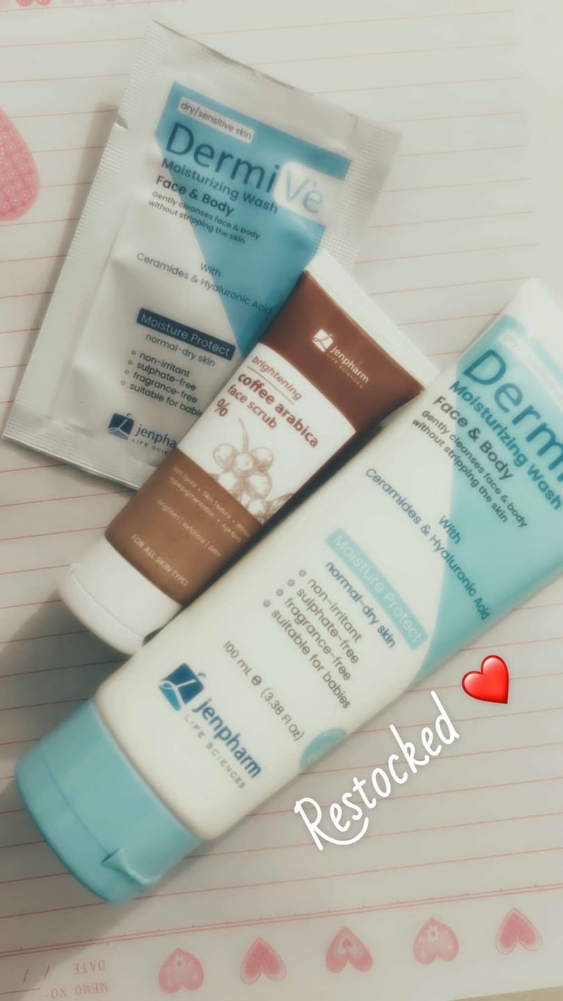 Customer photo review of Dermive Moisturizing Wash