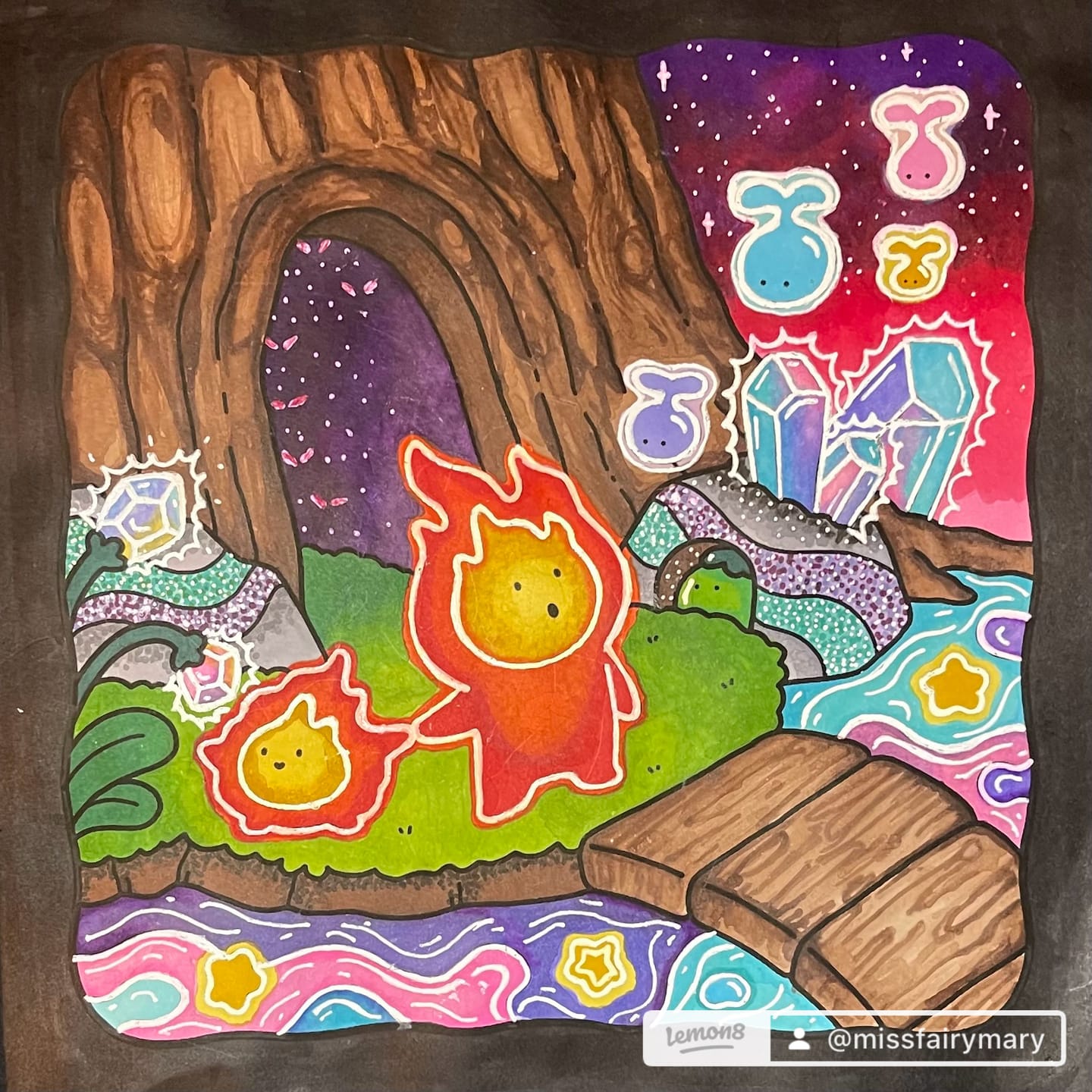 Customer photo review of Ohuhu Oahu 48 Pastel Colors Dual Tips Alcohol Art Markers, Fine & Chisel