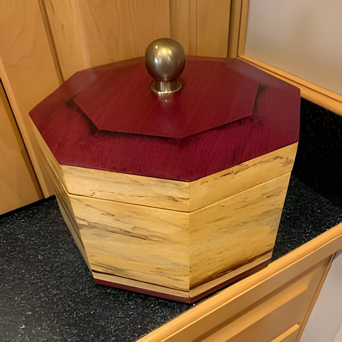 Customer photo review of Brass Ball Knob - Antique Brass