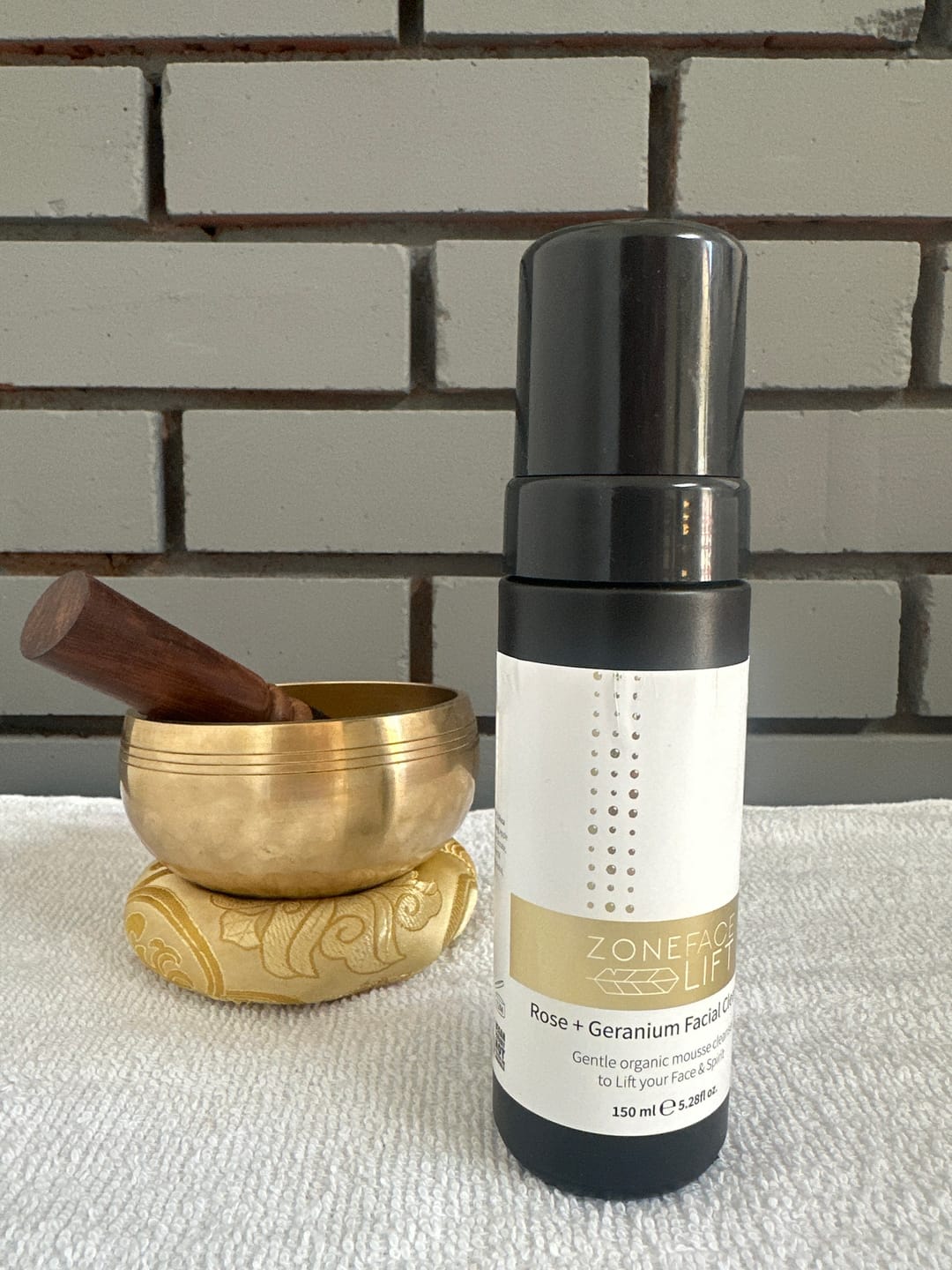 Customer photo review of Rose + Geranium Foaming Facial Cleanser