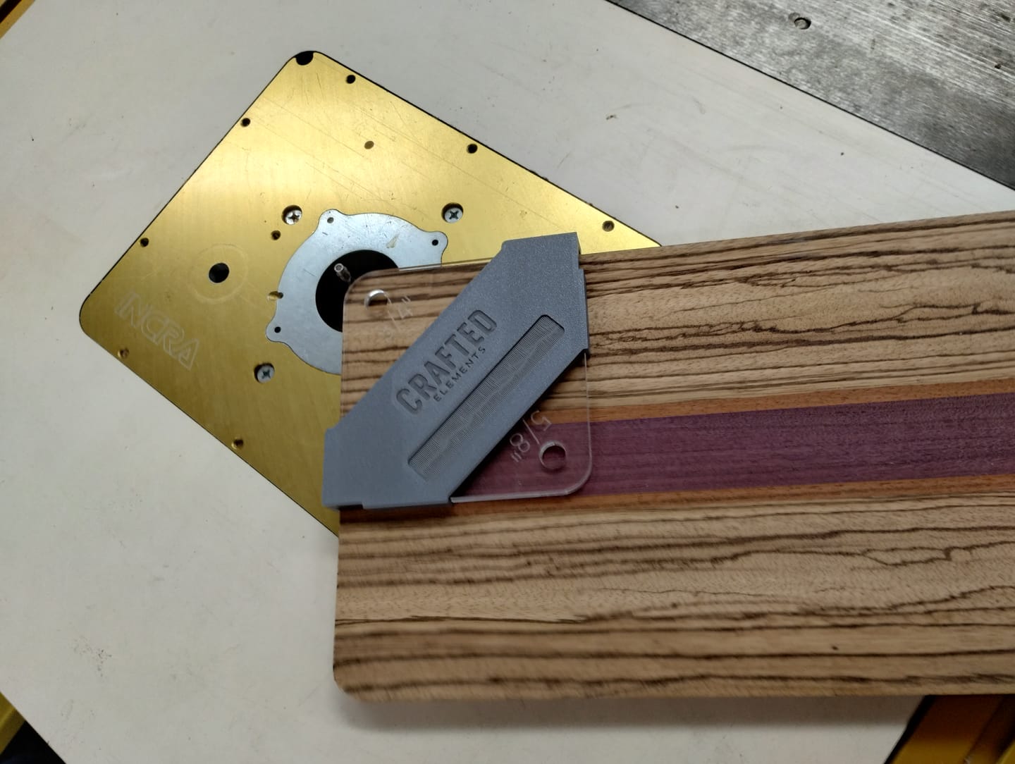 Customer photo review of Ultimate Corner Radius Template Set With 'Finger Safe' Jig