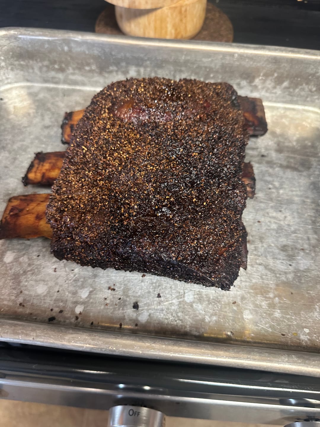 Customer photo review of Buy Bone-In Short Ribs, get FREE Meat Church Holy Cow Seasoning!