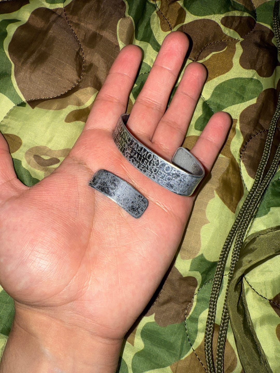 Customer photo review of Back The Blue Memorial Bracelet