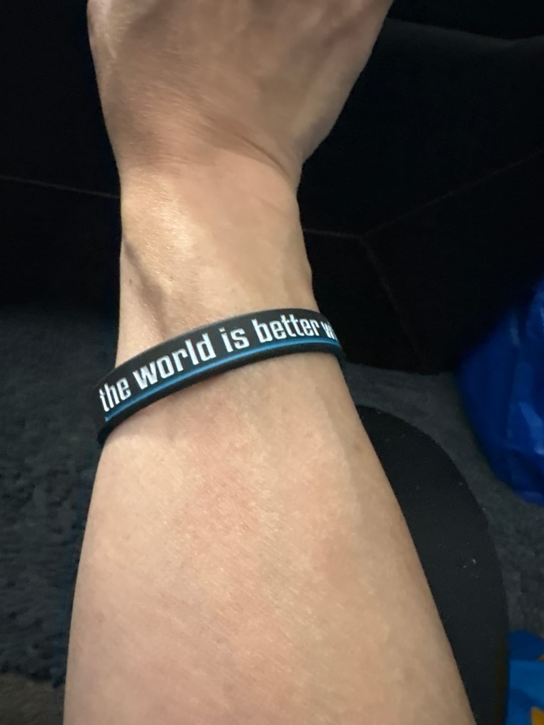 Customer photo review of You Belong Here - Silicone Bracelet