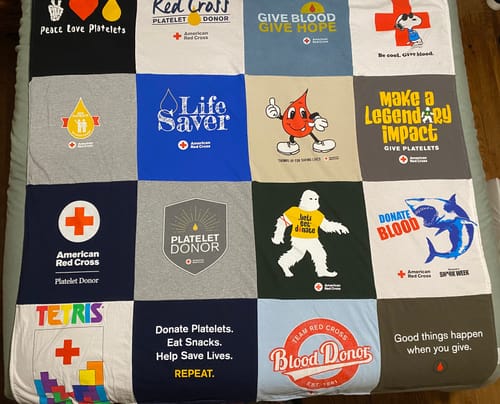 Customer photo review of Classic T-Shirt Blanket