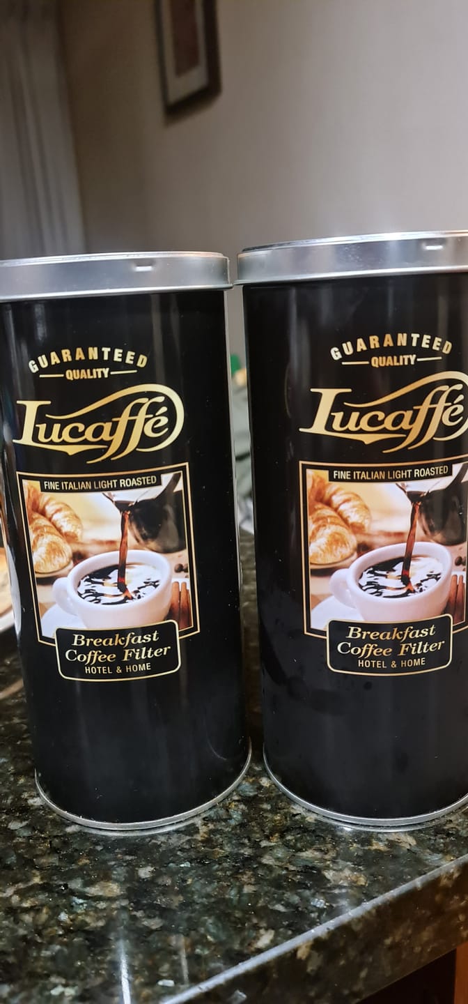 Customer photo review of 6 Latas Lucaffe Breakfast Coffee Filter 500grs Grano Molido