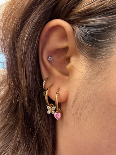 Customer photo review of Pink Heart Charm