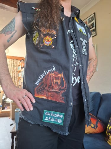 Customer photo review of Motorhead - Orgasmatron - Oversize Patch