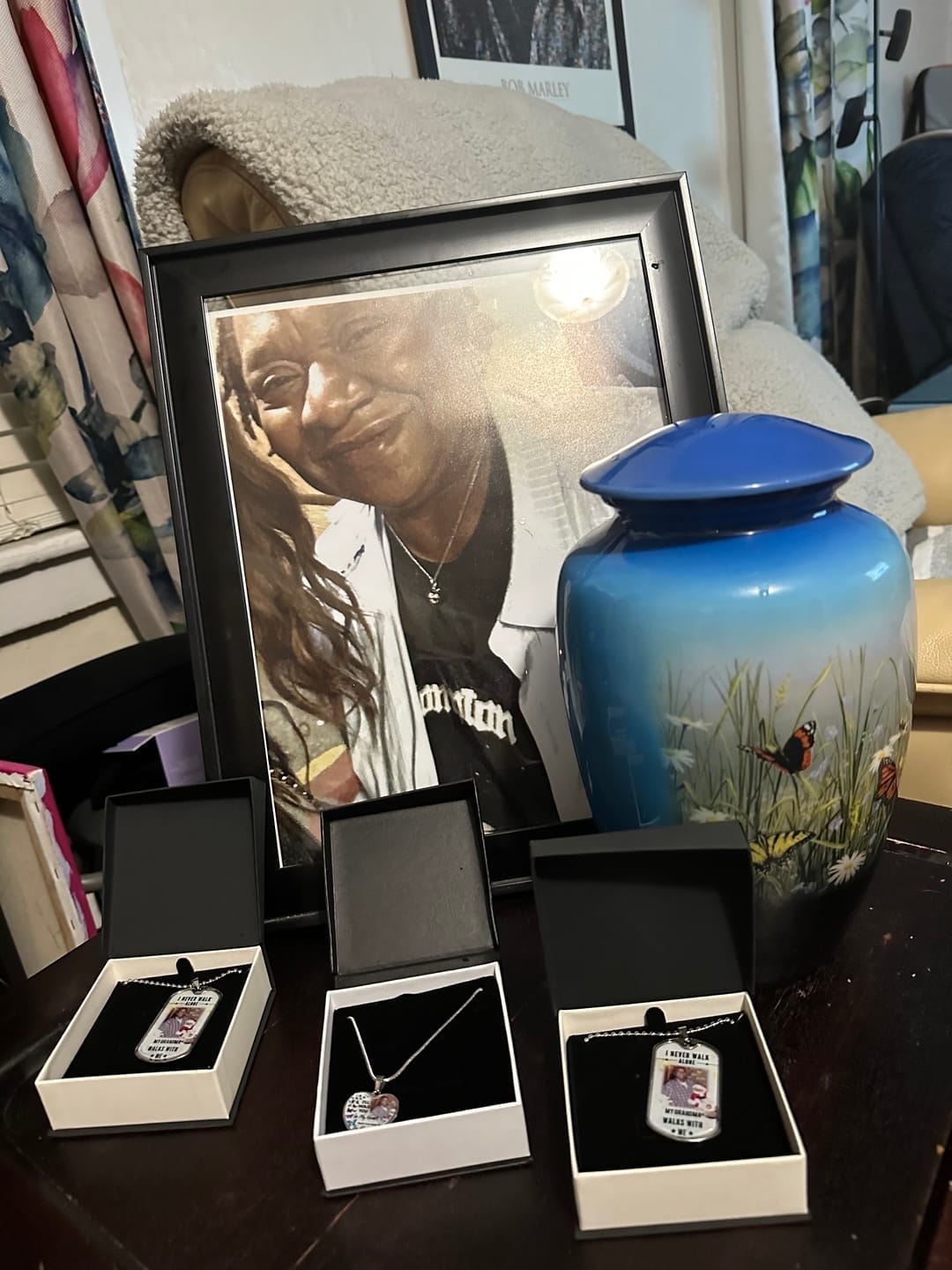 Customer photo review of Custom Name Dog-tag  Memorial Necklace Gift