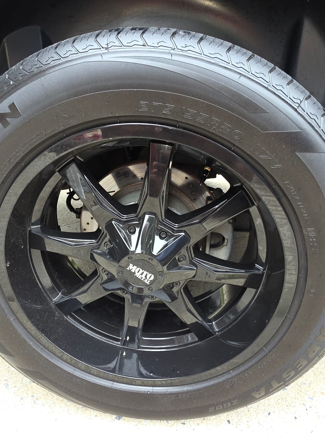 Customer photo review of Spiked Valve Stem Caps