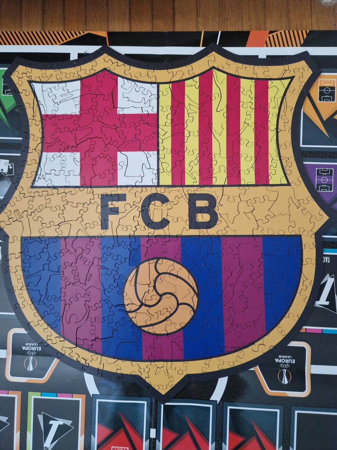 Customer photo review of FC Barcelona® Logo - Wooden Puzzle