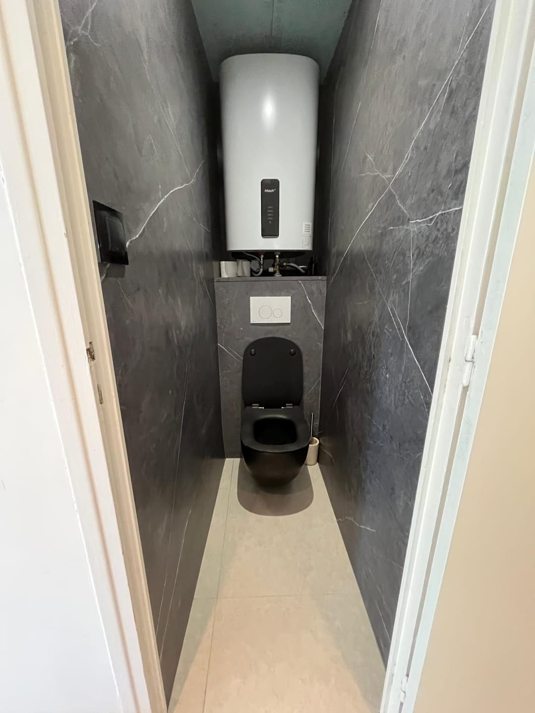 Customer photo review of Panneaux Muraux SPC Marbre Anthracite MAT Premium Qualité