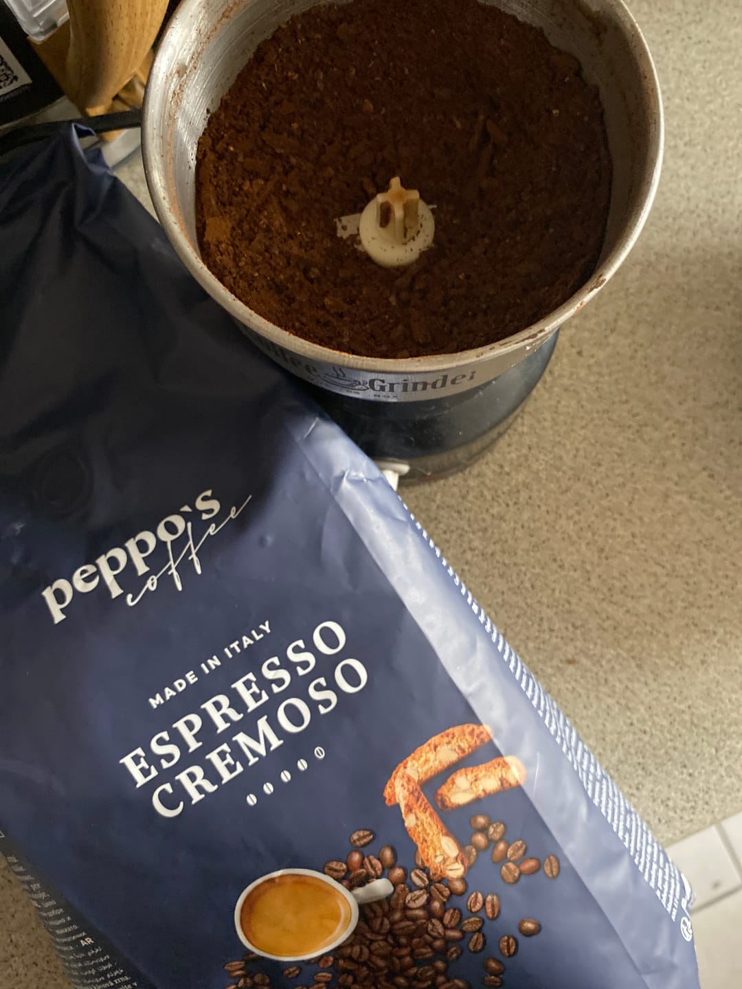 Customer photo review of Peppo's Espresso Cremoso 1kg