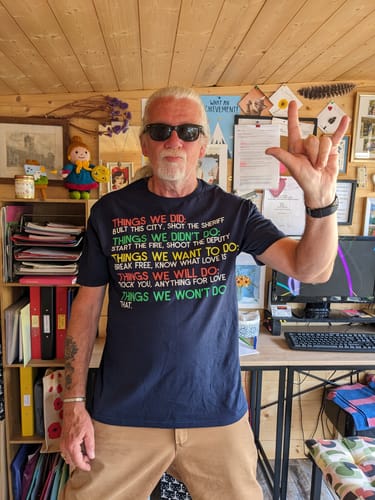 Customer photo review of Things We Did T-Shirt