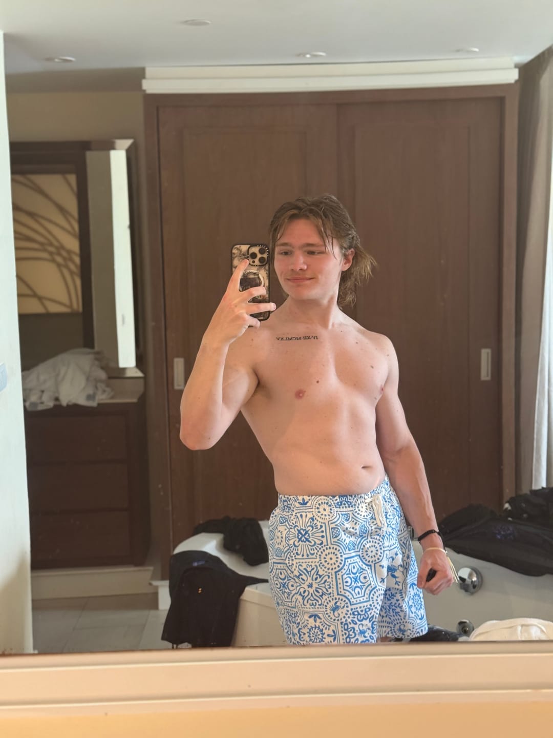 Customer photo review of 1003 - Mosaic Swim Shorts