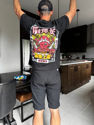Customer photo review of Chef Octopus T-shirt