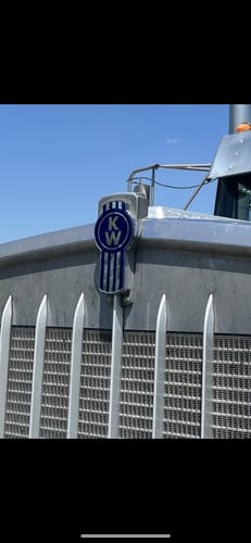 Customer photo review of Kenworth Gel Logo Covers