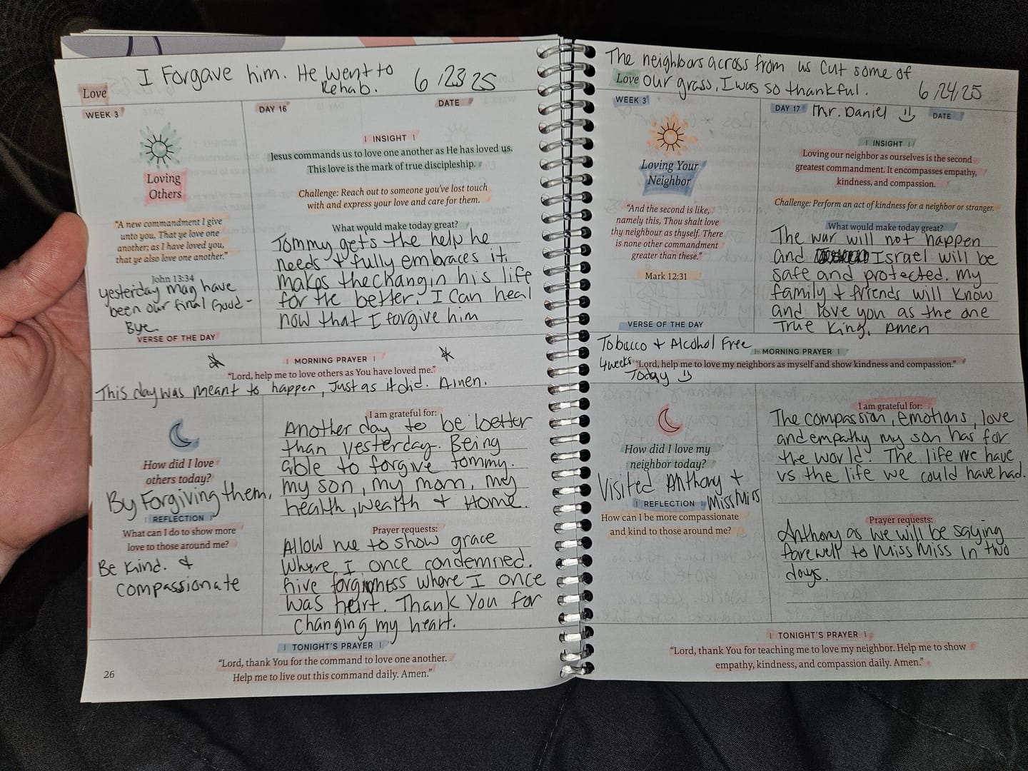 Customer photo review of Anchored In His Word: A 90 Day Devotional