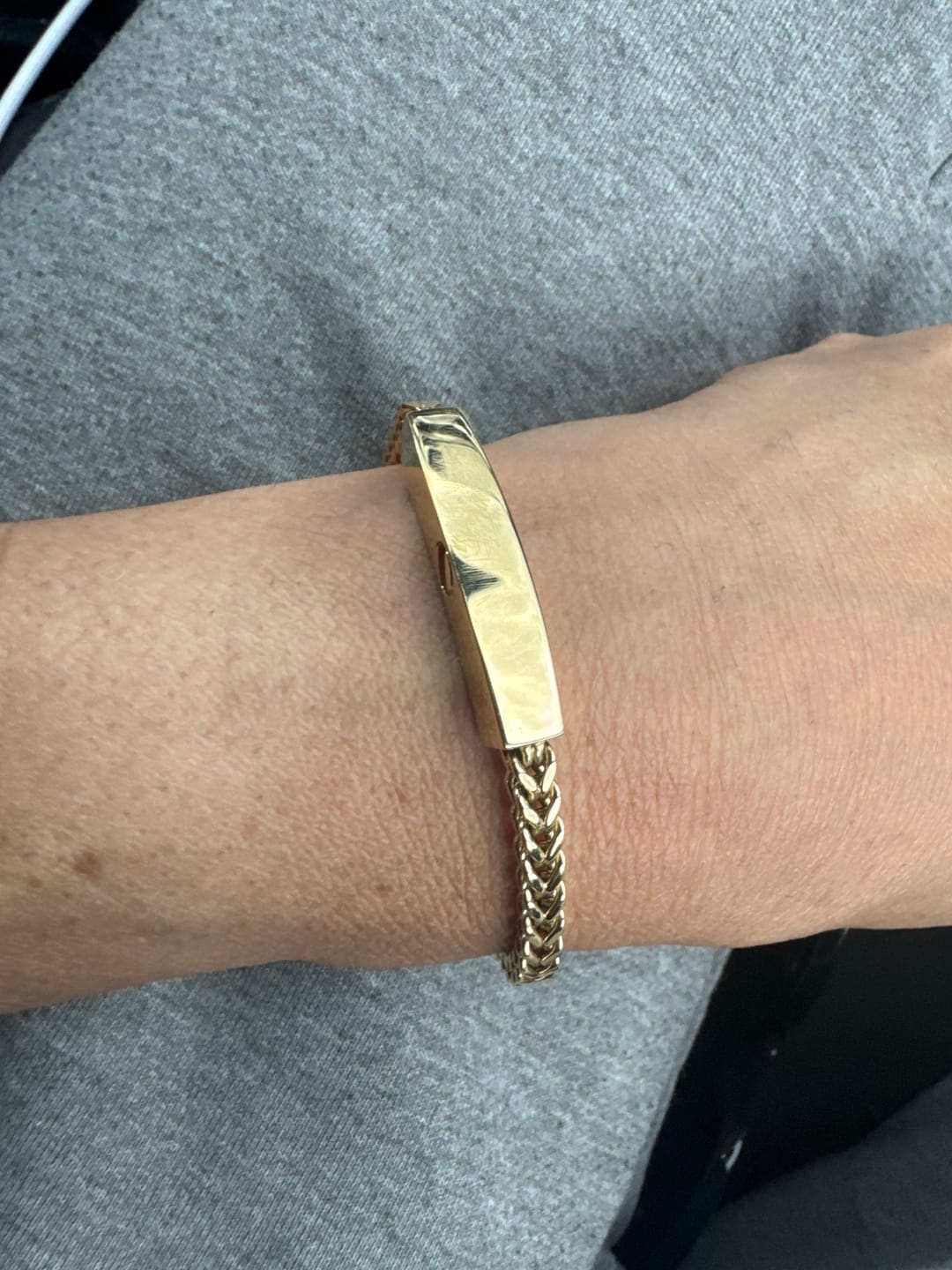 Customer photo review of Franco Link ID Urn Bracelet | 4MM