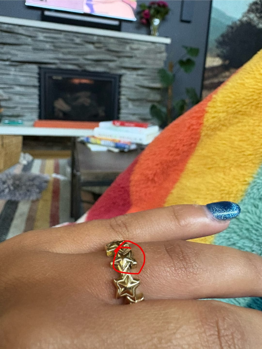 Customer photo review of Orbital Star Ring