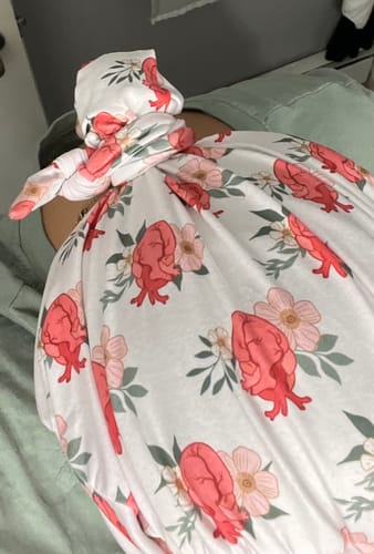 Customer photo review of DuoStyle Scrub Hat - Anatomical Hearts