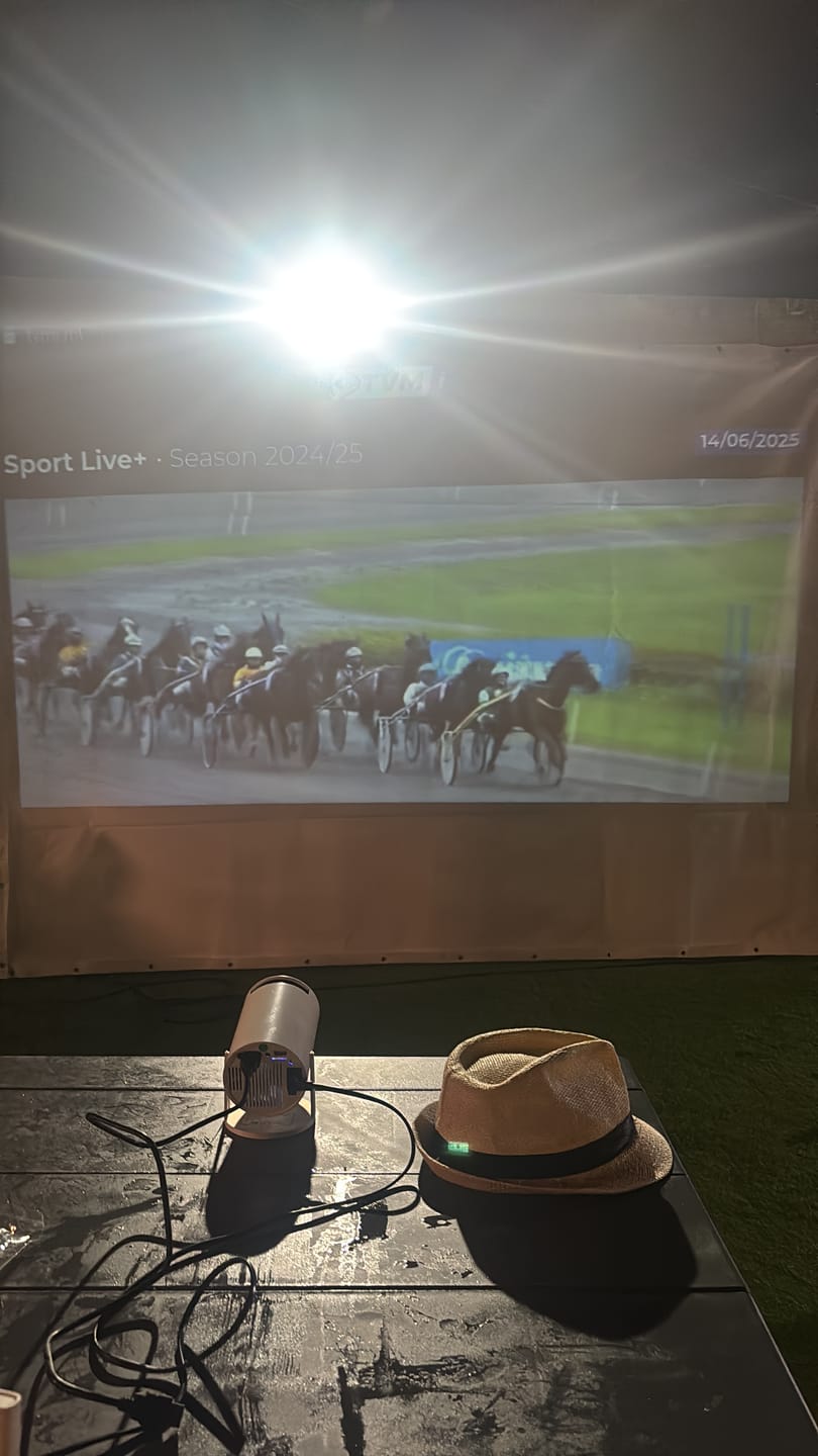 Customer photo review of Mini Projector | Portable Smart Projector with built-in Apps
