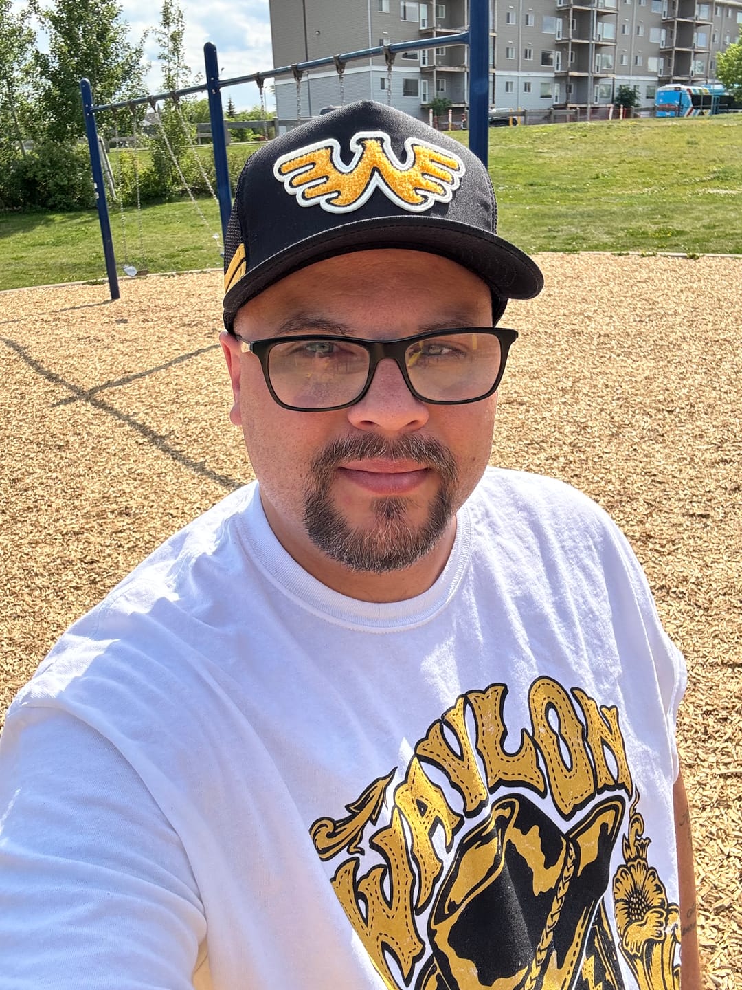 Customer photo review of Seager x Waylon Jennings Flying W Snapback Hat - Black