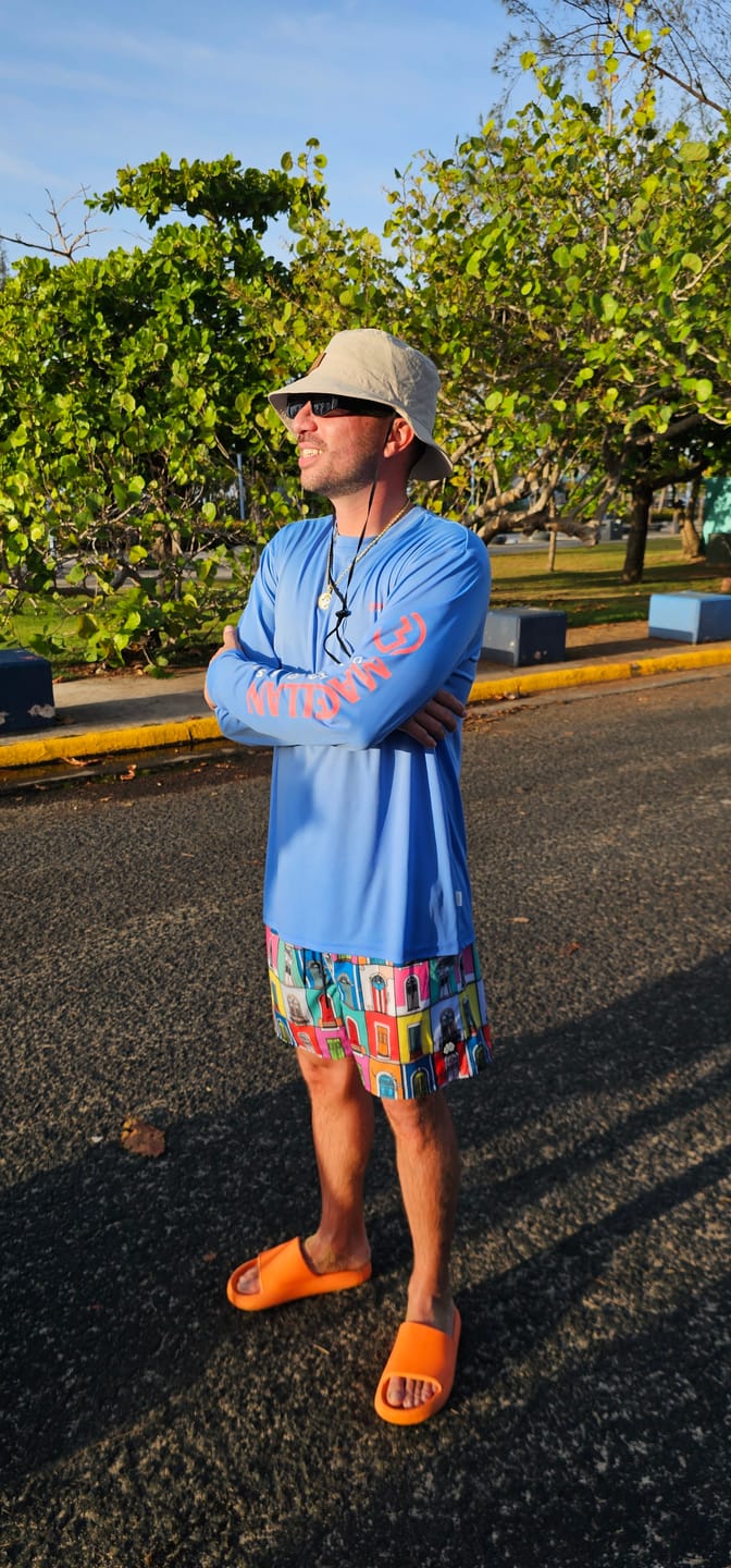 Customer photo review of OLD SAN JUAN DOORS SWIM SHORT
