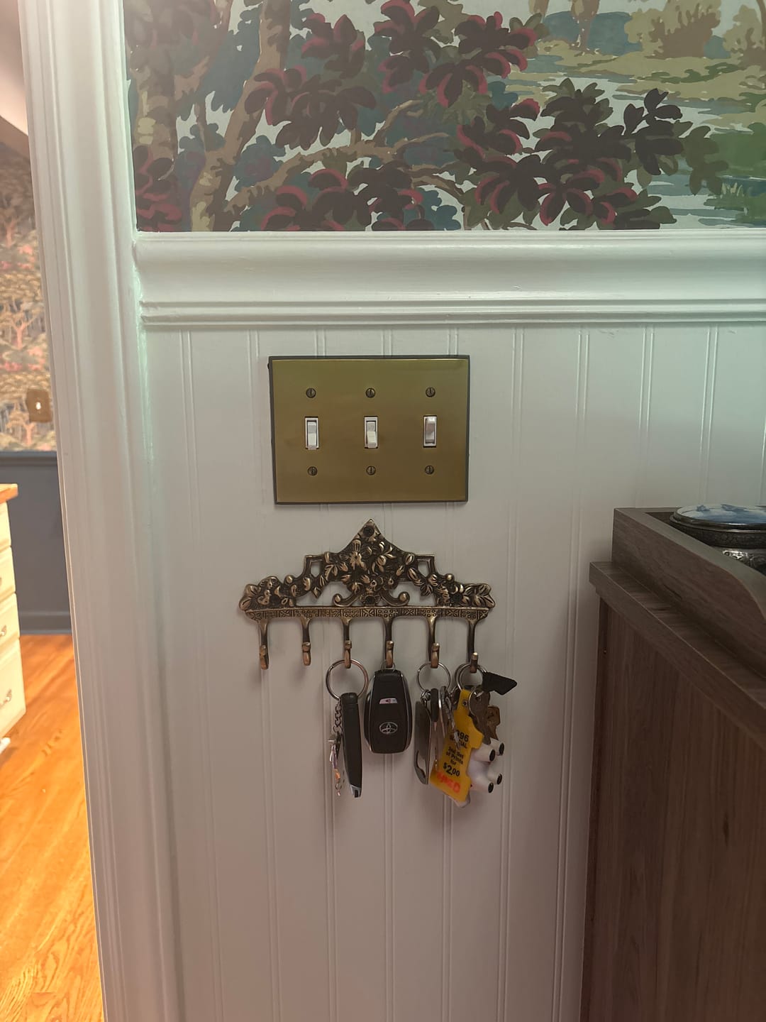 Customer photo review of Victorian Hook - Antique Brass